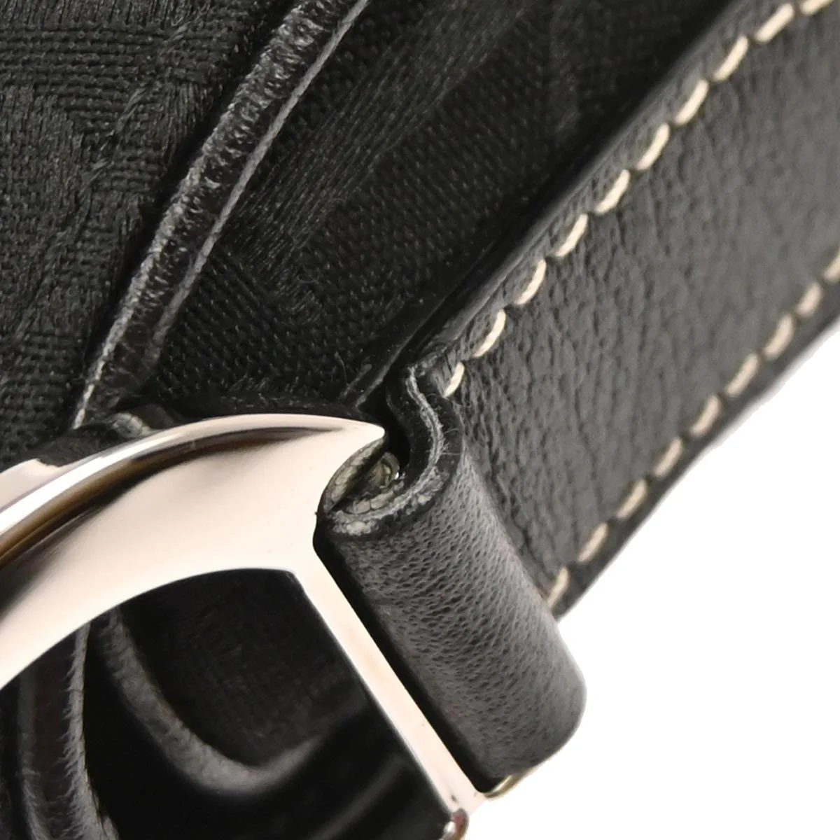 Christian Dior Black Trotter Floral Saddle Handbag - Image 3