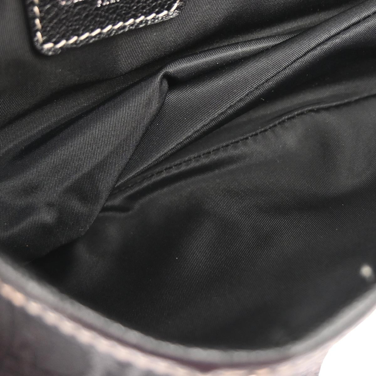 Christian Dior Black Trotter Floral Saddle Handbag - Image 7