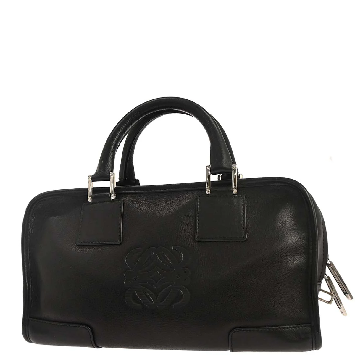 Loewe Black Leather Amazona 28 Handbag - Image 2