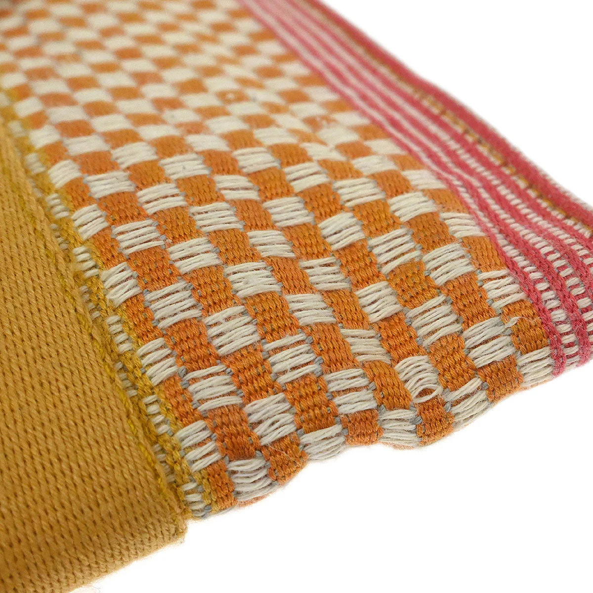 Hermes Yellow Cotton NY Madison Limited Onimaitou Shoulder Bag Pochette - Image 4