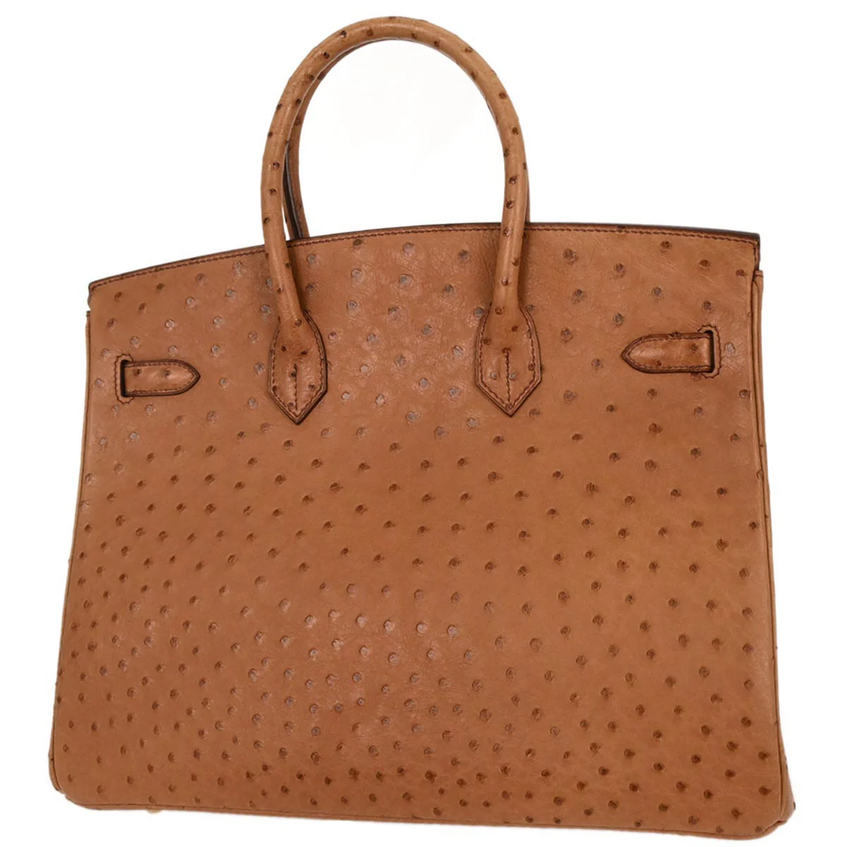 Hermes * Chestnut Ostrich Birkin 35 Handbag - Image 2