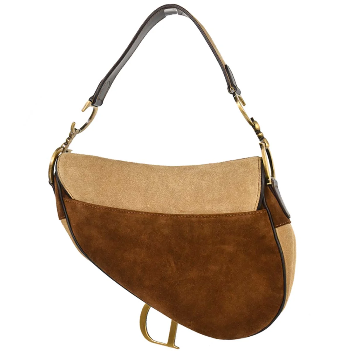 Christian Dior * Brown Pony Hair Saddle Handbag - Image 2