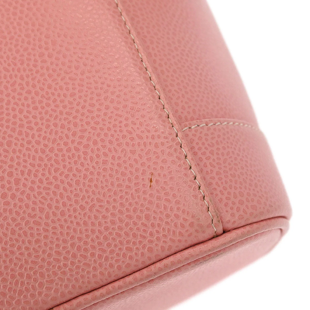 Chanel 2003-2004 Pink Caviar Timeless Vanity Handbag - Image 4