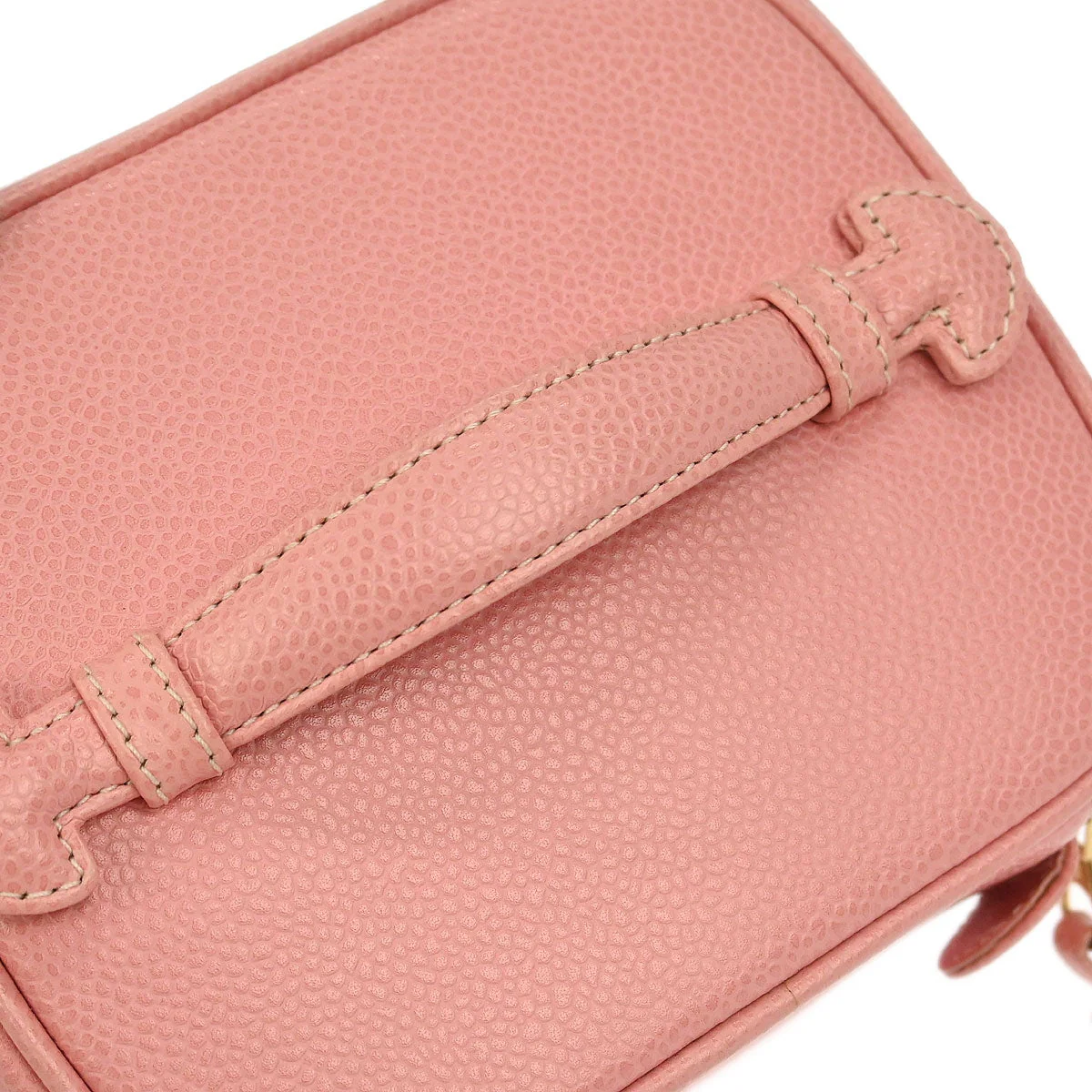Chanel 2003-2004 Pink Caviar Timeless Vanity Handbag - Image 6