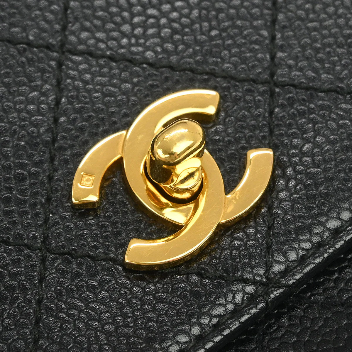 Chanel Black Caviar Shoulder Bag - Image 4