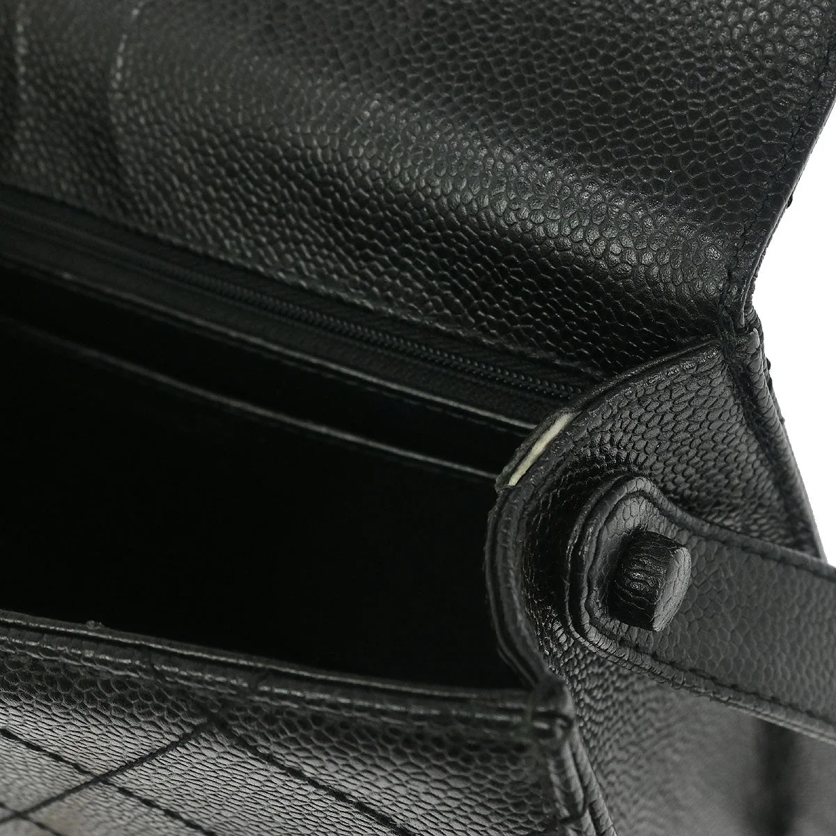 Chanel Black Caviar Shoulder Bag - Image 9
