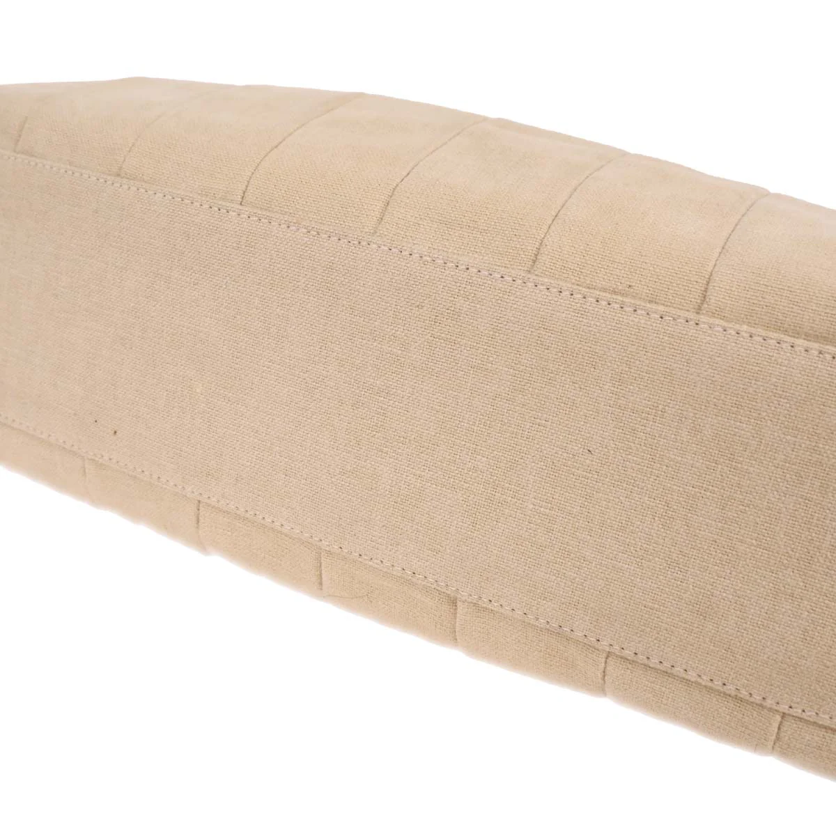Chanel Beige Canvas Handbag - Image 6