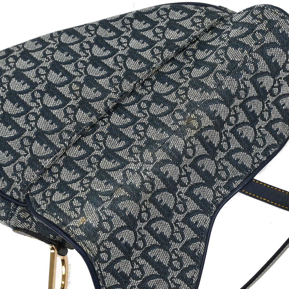Christian Dior Navy Trotter Saddle Handbag - Image 7