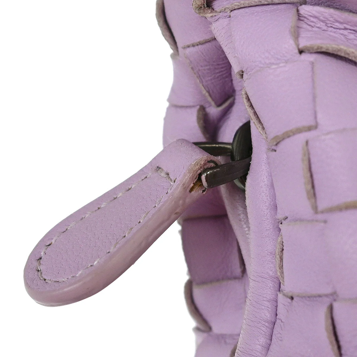 Bottega Veneta Purple Lambskin Intrecciato Hobo Handbag - Image 6