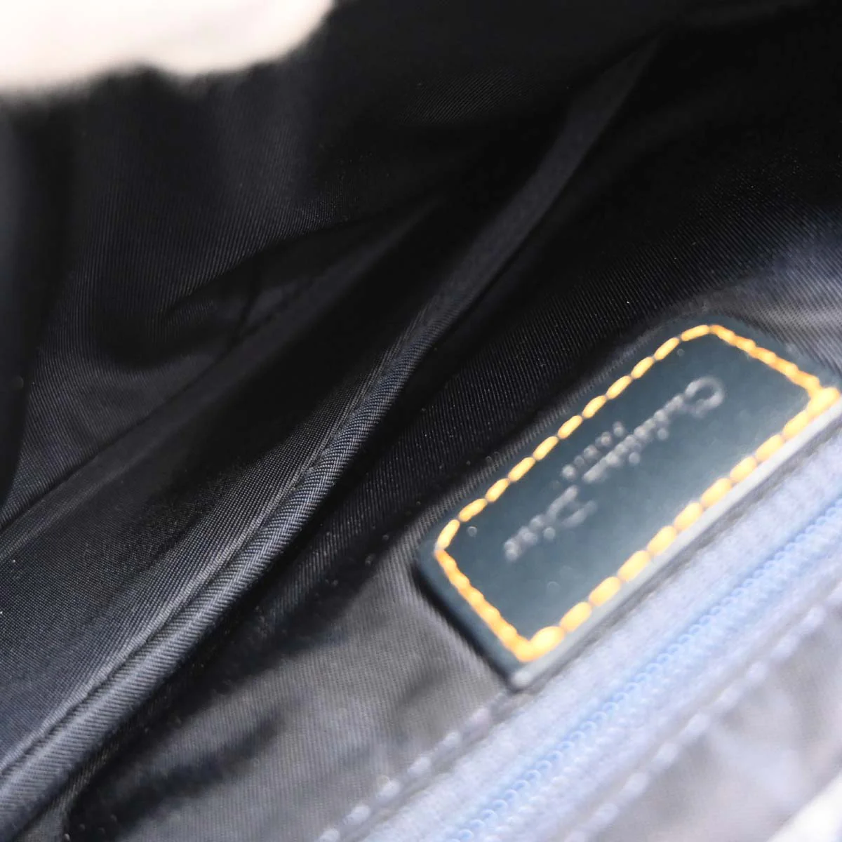 Christian Dior Navy Trotter Saddle Handbag - Image 9