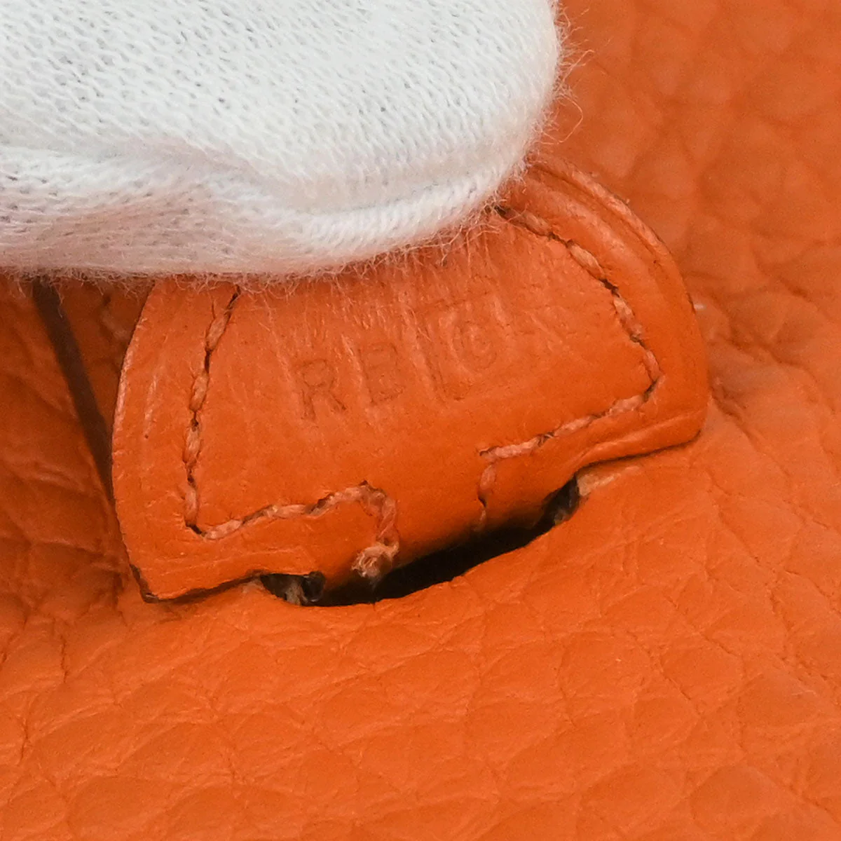 Hermes Orange Taurillon Clemence Evelyne TPM Shoulder Bag - Image 7