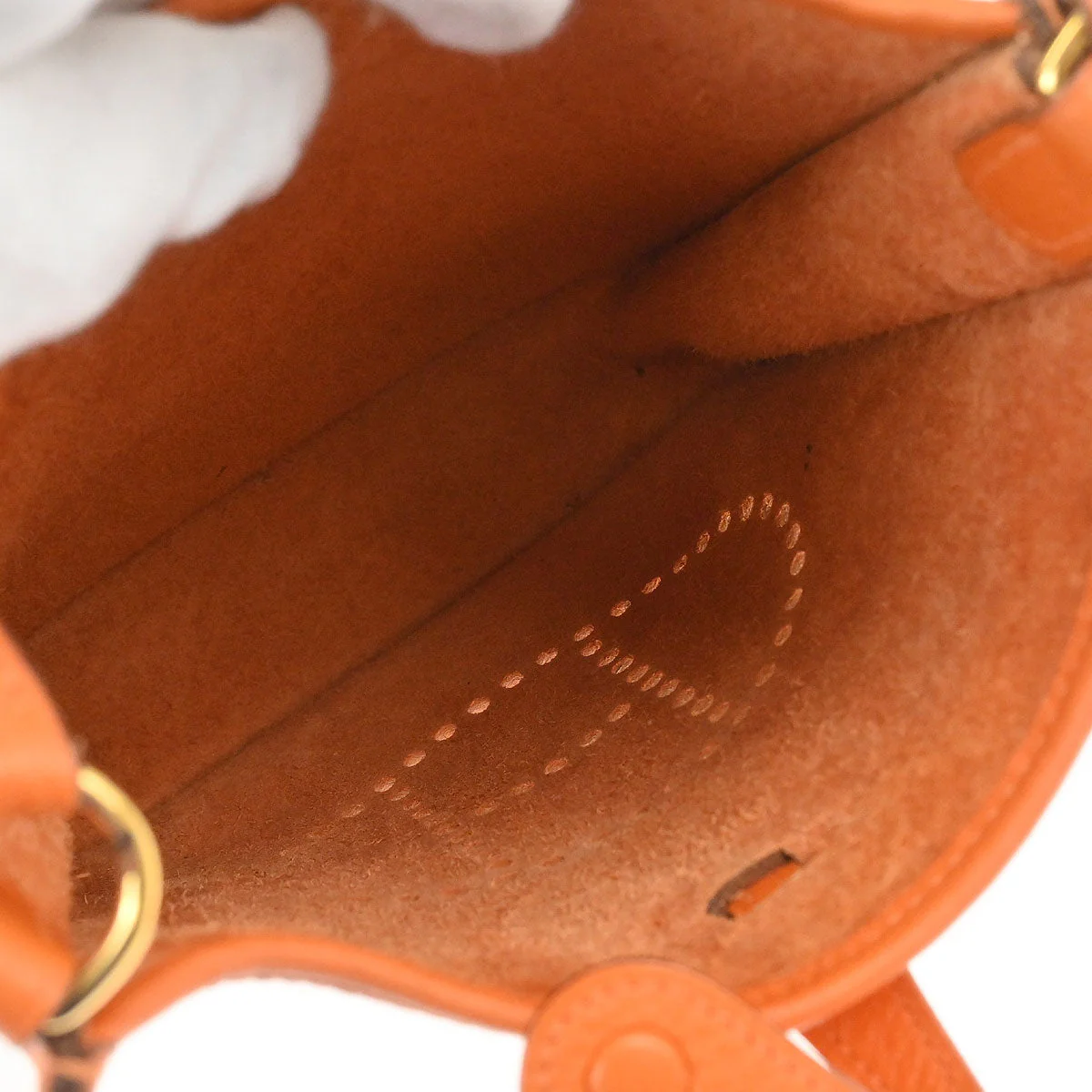 Hermes Orange Taurillon Clemence Evelyne TPM Shoulder Bag - Image 8