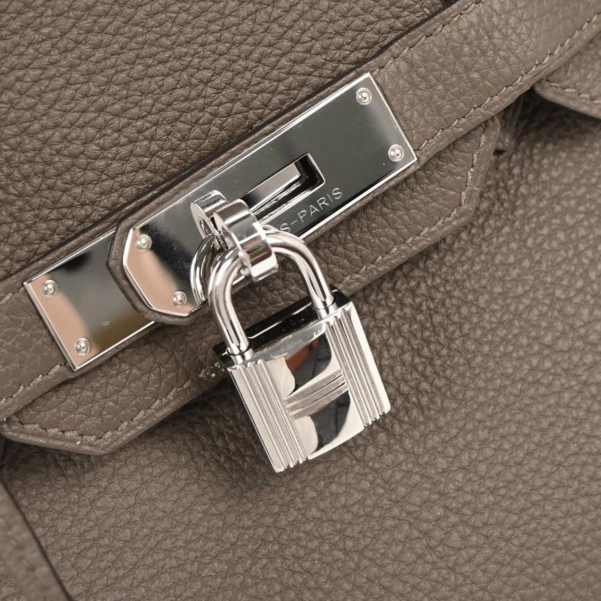 Hermes Toupe Gray Togo Birkin 30 Handbag - Image 6