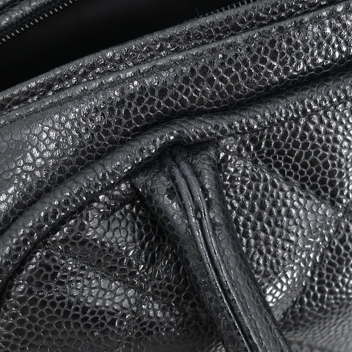 Chanel 2006-2008 Black Caviar Bowling Bag - Image 10