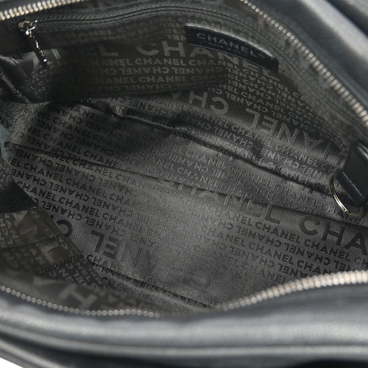 Chanel 2005-2006 Black Caviar Chocobar Handbag - Image 7