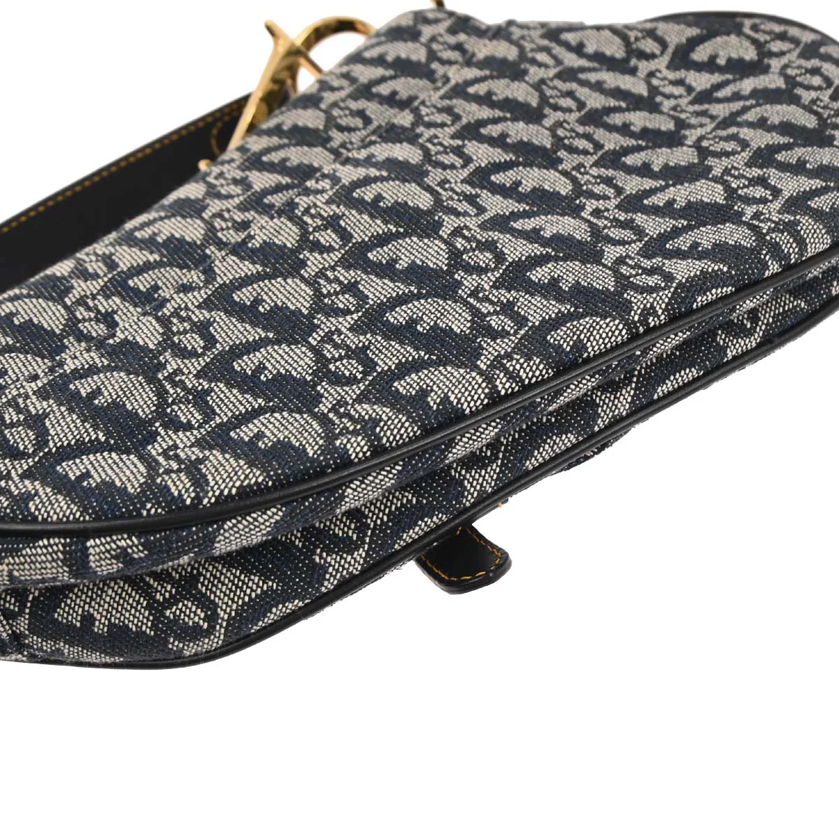 Christian Dior Navy Trotter Saddle Handbag - Image 3