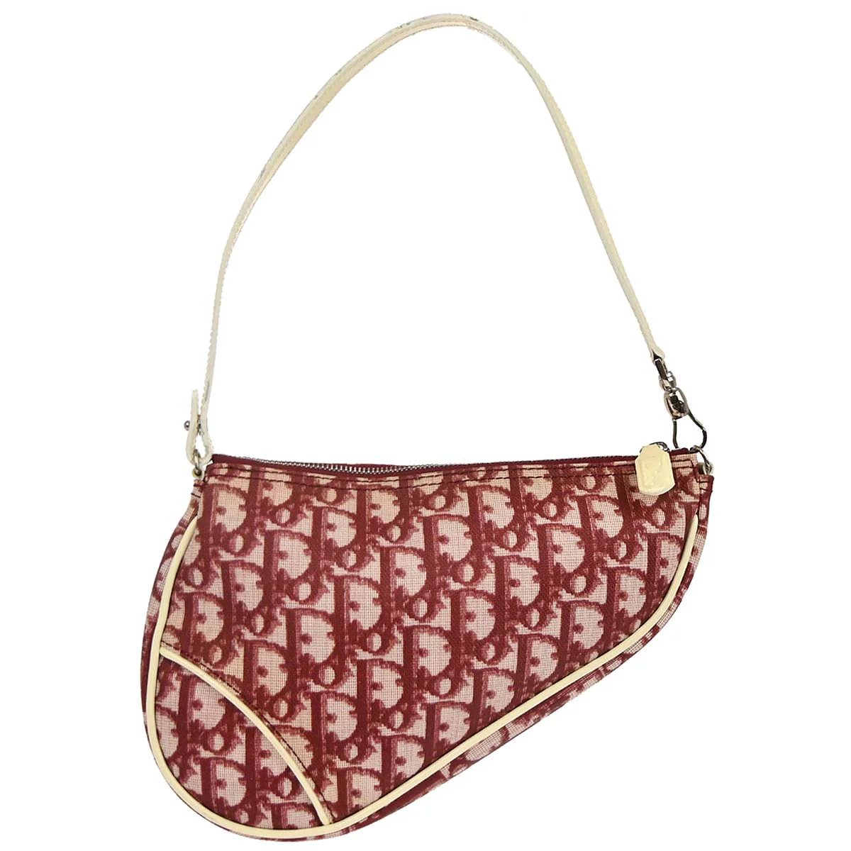 Christian Dior Red Trotter Saddle Handbag