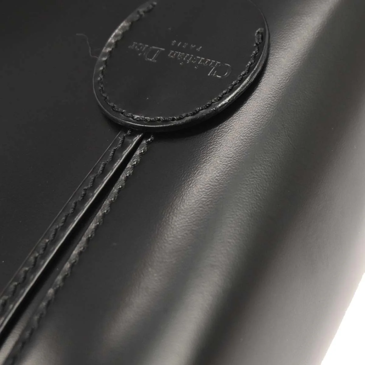 Christian Dior Black Leather Malice Tote Handbag - Image 4
