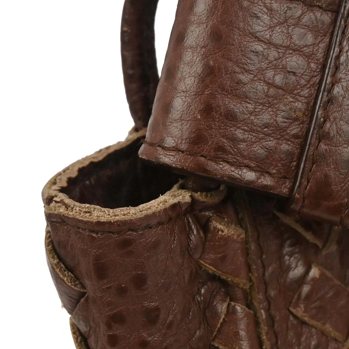 Bottega Veneta Brown Messenger Bag - Image 3