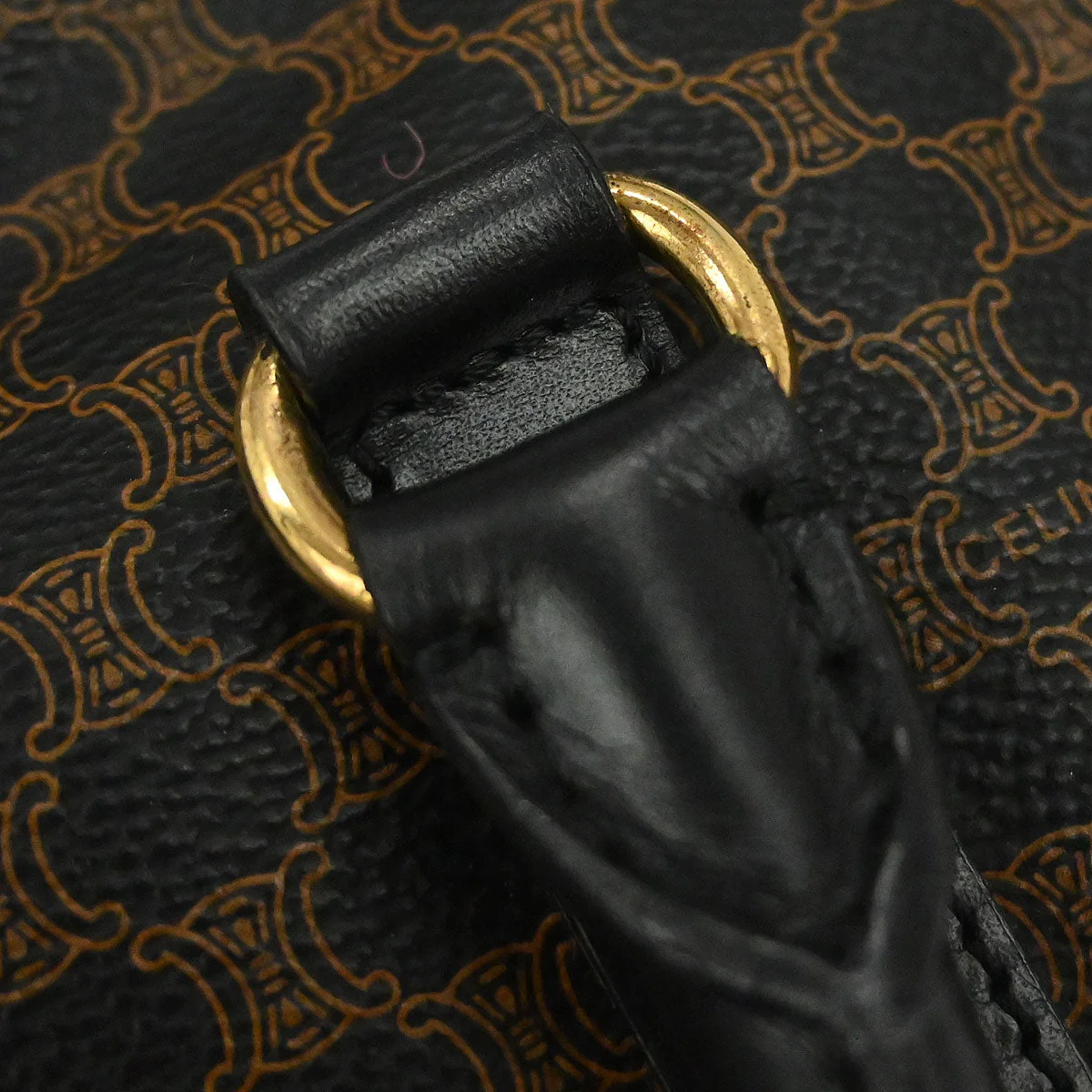 Celine Black Macadam Handbag - Image 6