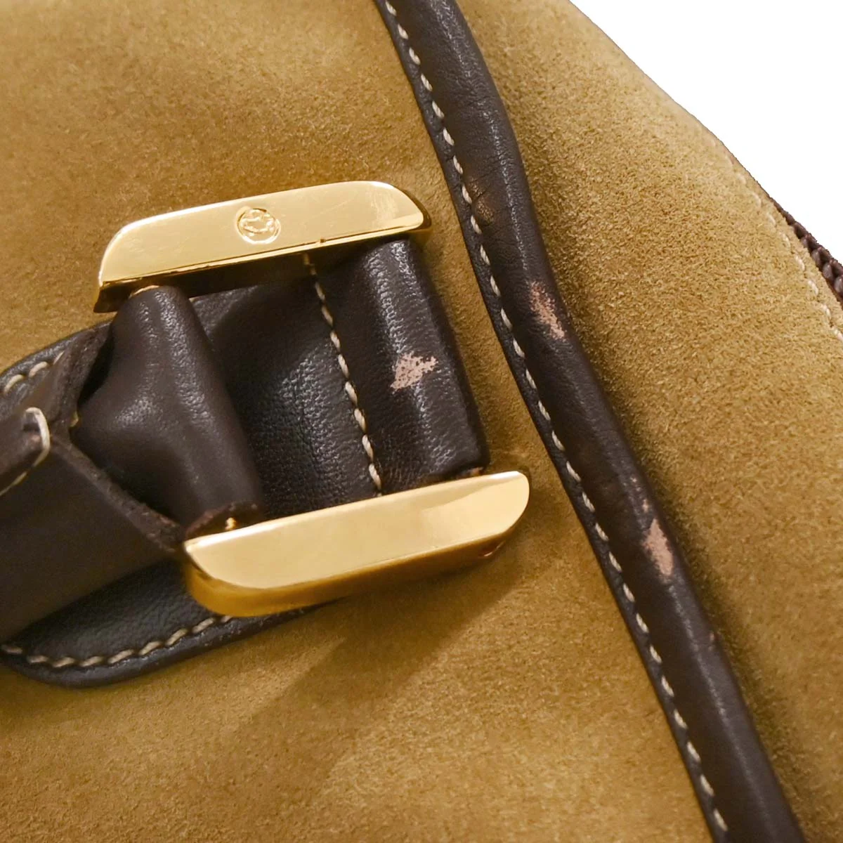 Loewe Beige Brown Suede Amazona 32 Handbag - Image 10