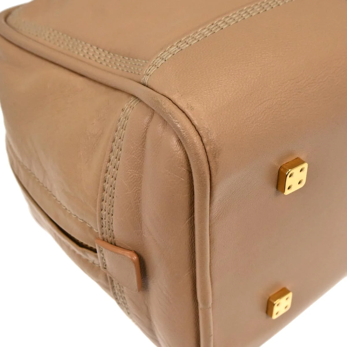 Loewe Beige Nappa Leather Amazona 28 Handbag - Image 5