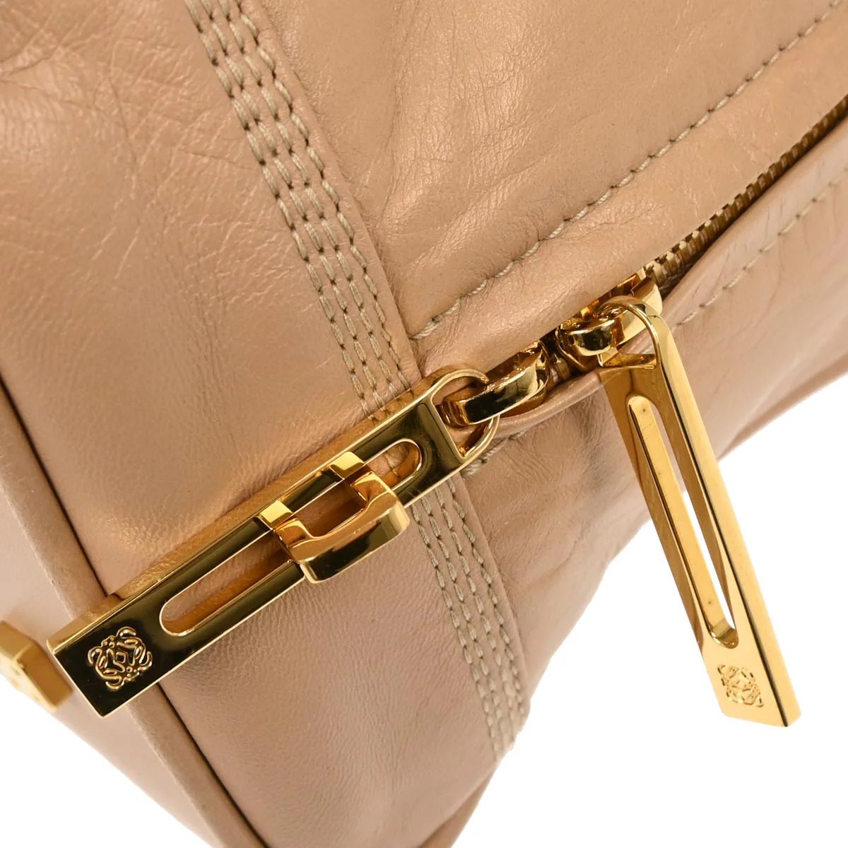 Loewe Beige Nappa Leather Amazona 28 Handbag - Image 7