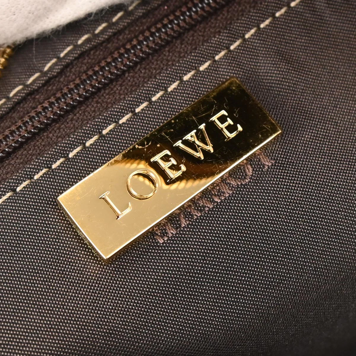 Loewe Beige Nappa Leather Amazona 28 Handbag - Image 9