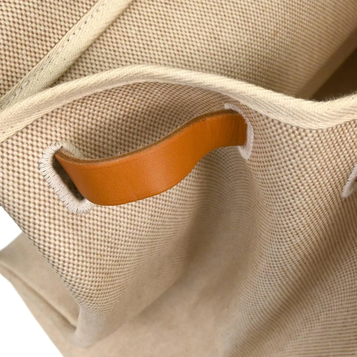 Hermes Beige Toile H Herbag GM 2 in 1 Handbag - Image 8