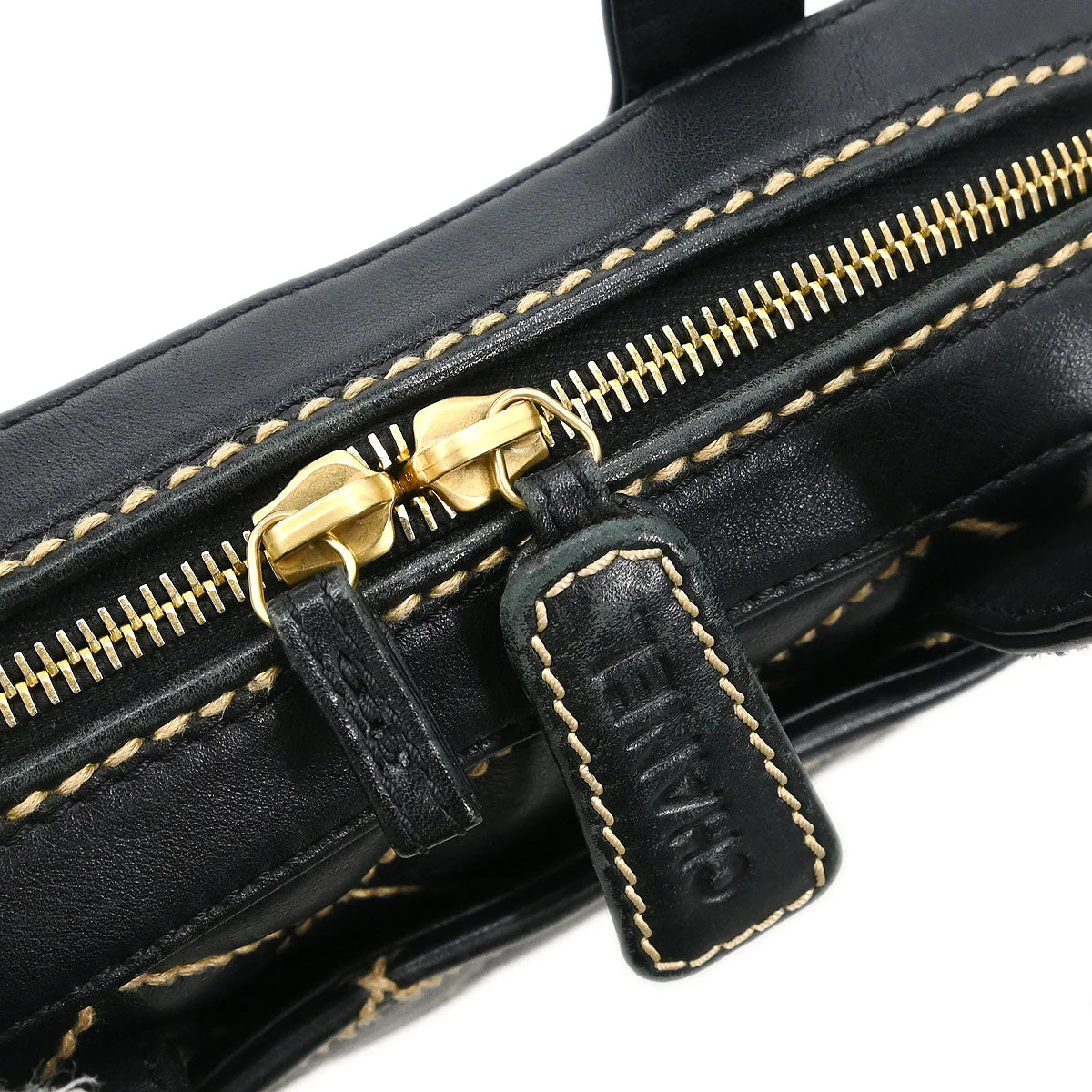 Chanel 2003-2004 Black Calfskin Wild Stitch Handbag - Image 5