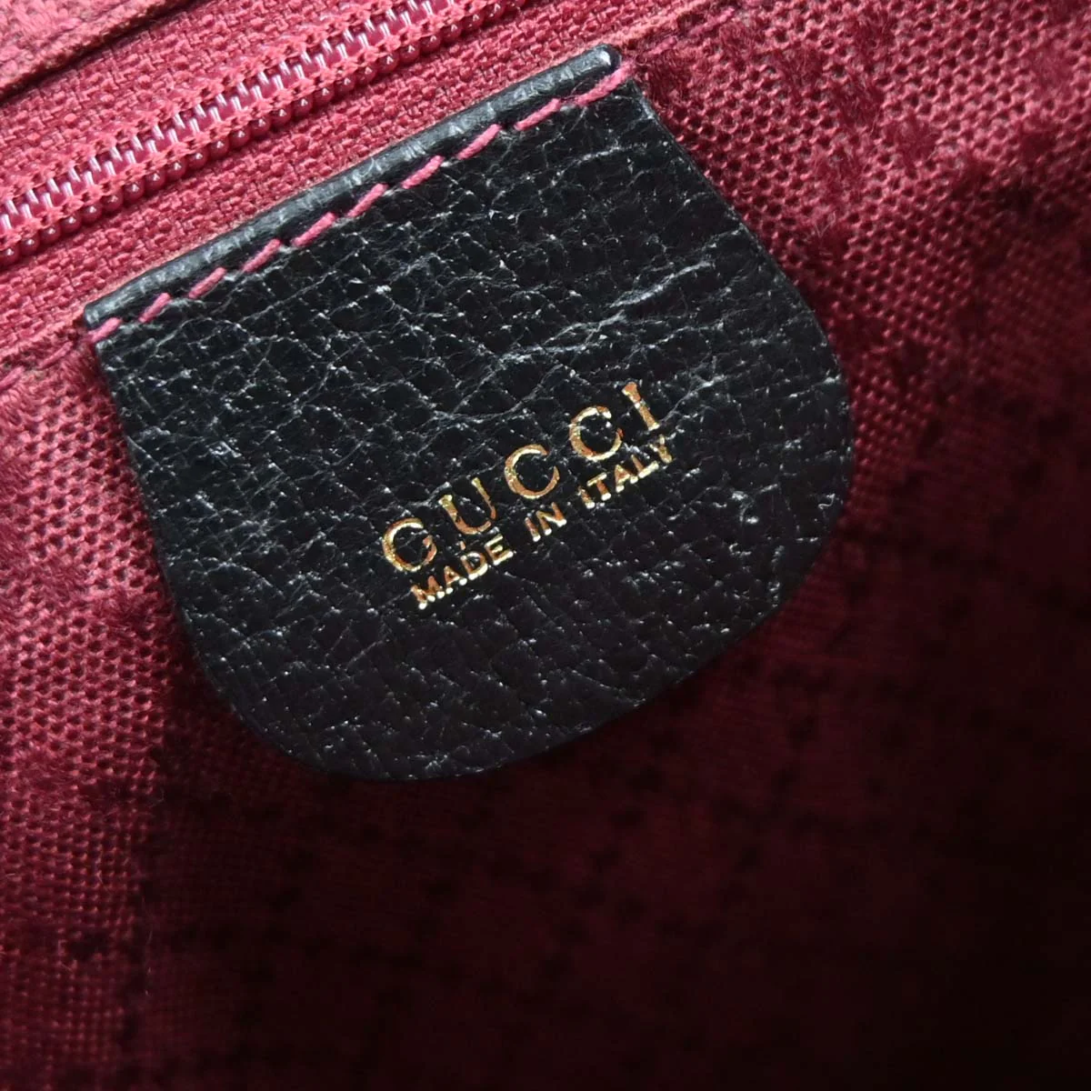 Gucci Black Pigskin Bamboo Backpack - Image 9