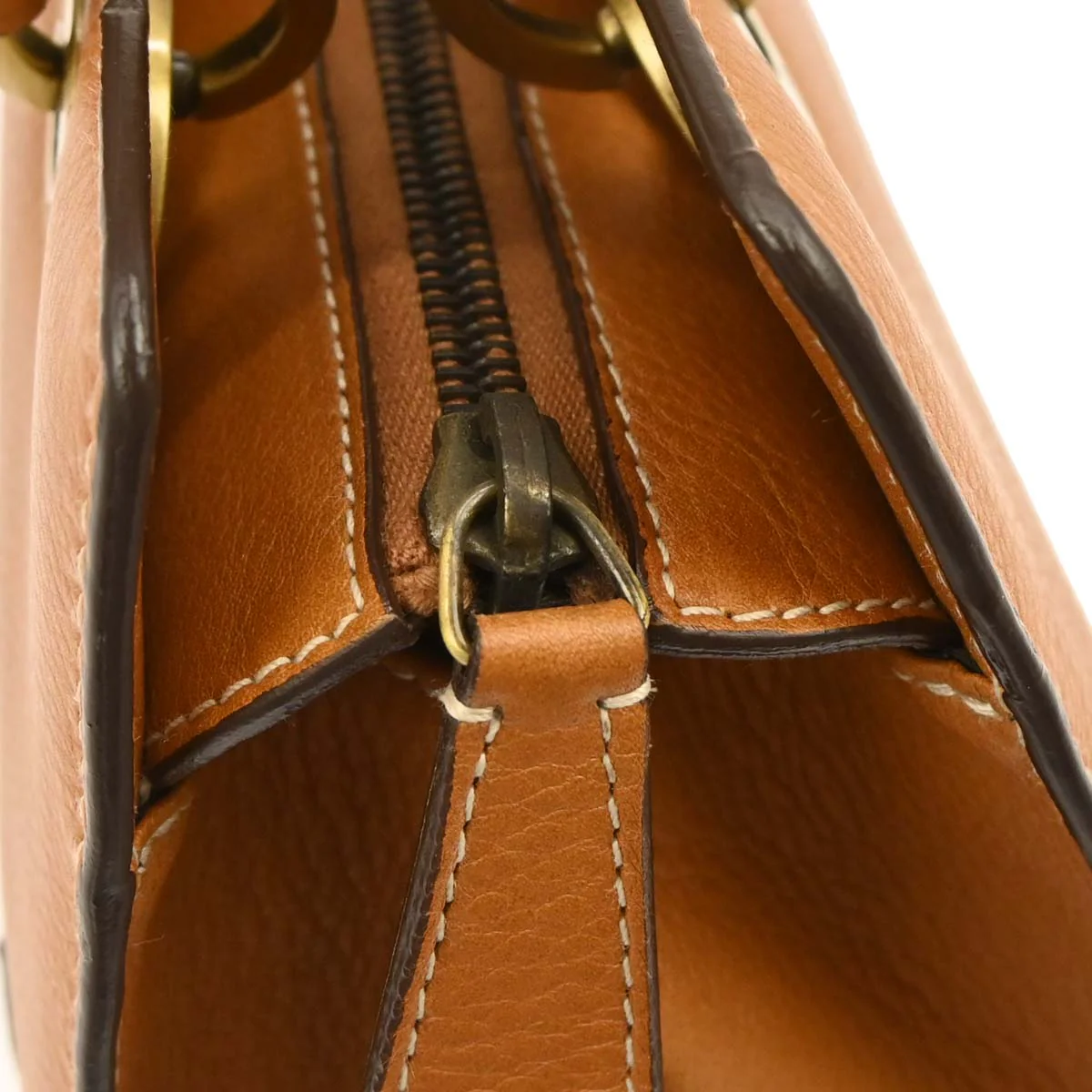 Christian Dior Brown Leather Handbag - Image 7