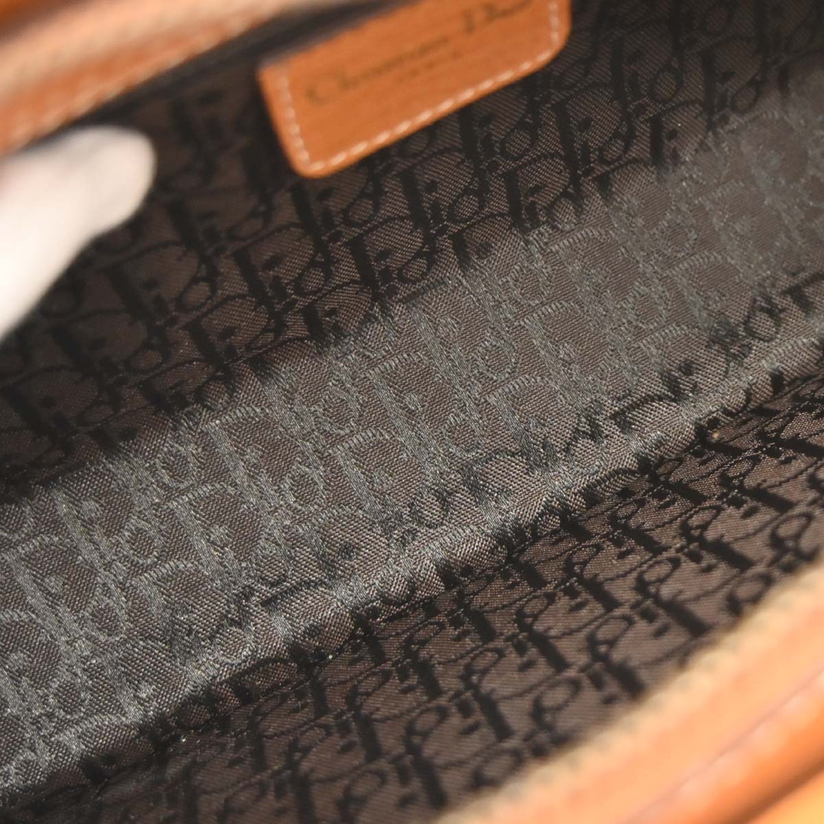 Christian Dior Brown Leather Handbag - Image 8
