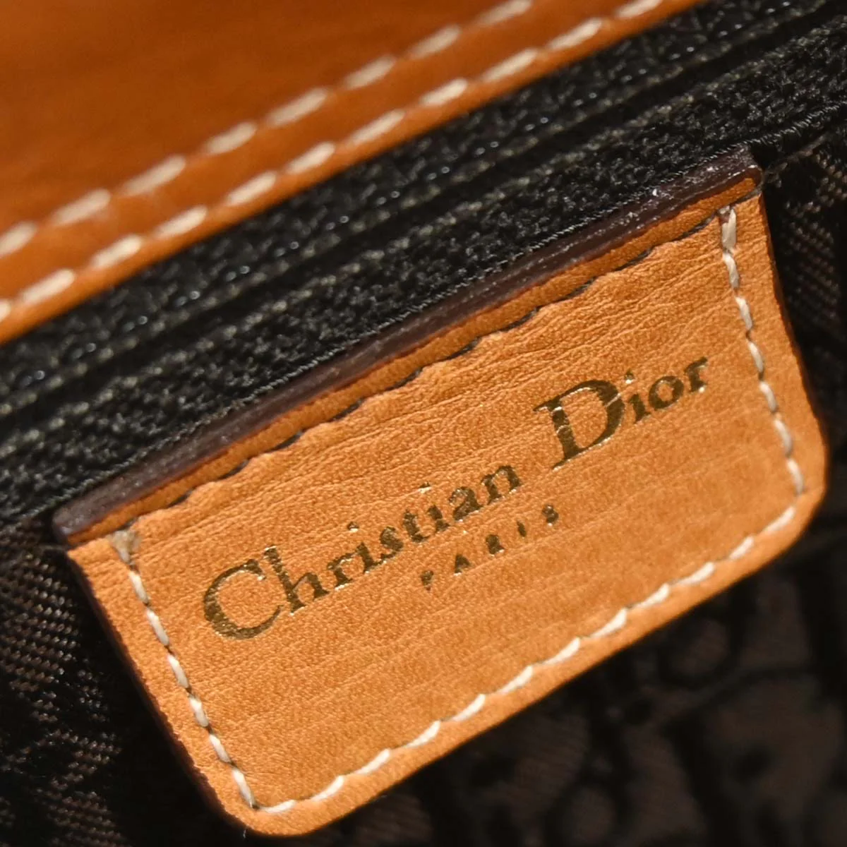 Christian Dior Brown Leather Handbag - Image 9