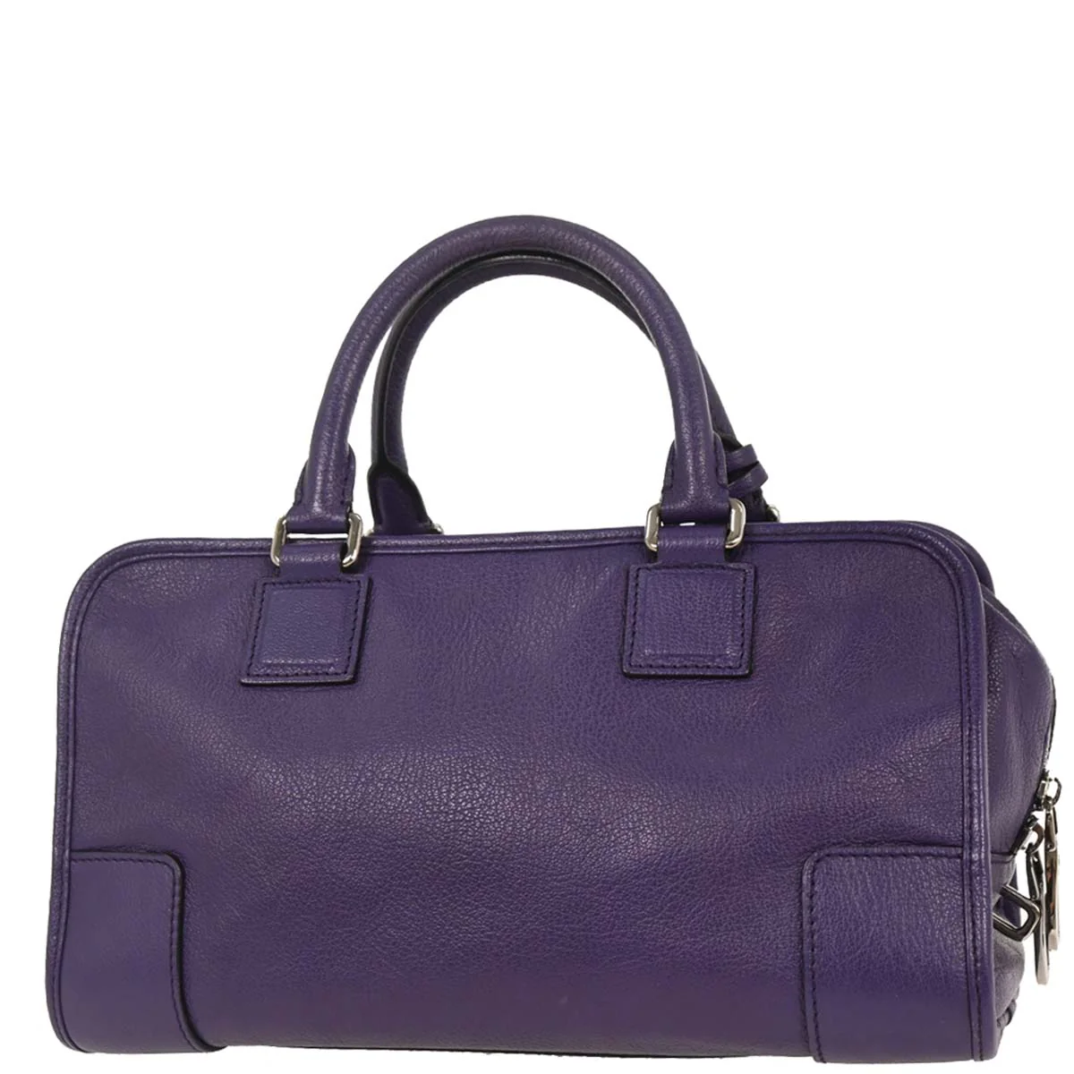 Loewe Purple Leather Amazona 28 Handbag - Image 2