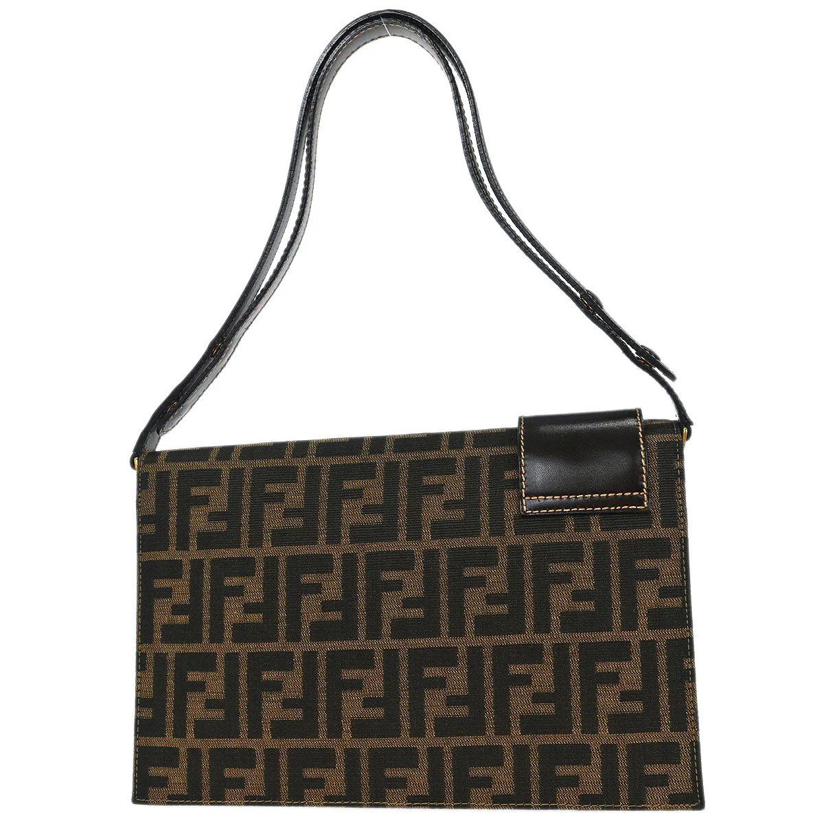 Fendi Brown Canvas Zucca Handbag - Image 2
