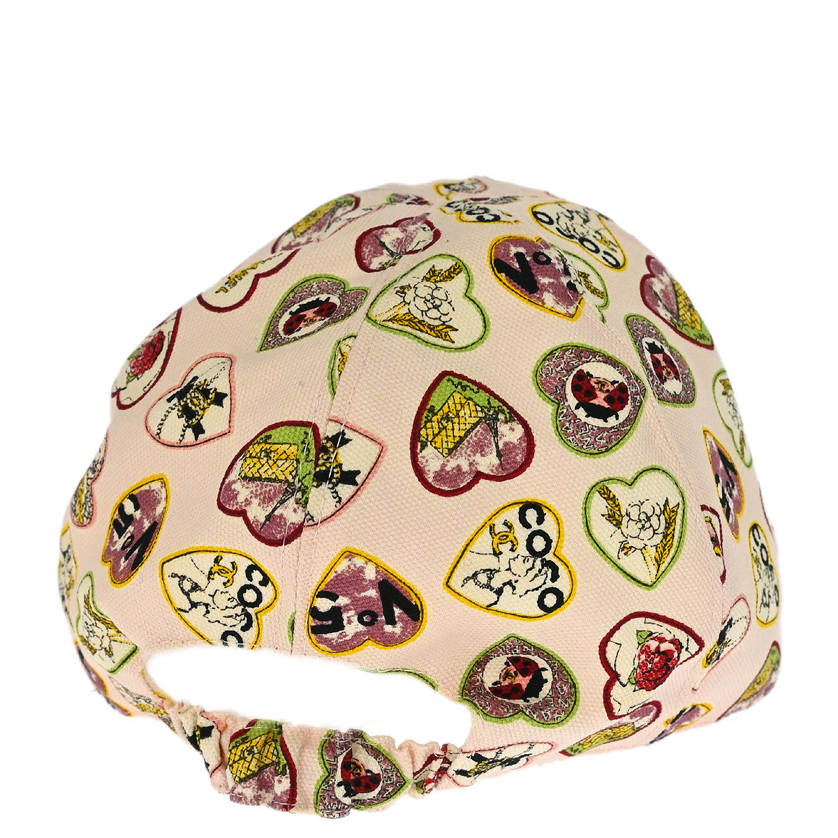 Chanel Pink Cotton #M Valentine Cap Small Good - Image 3