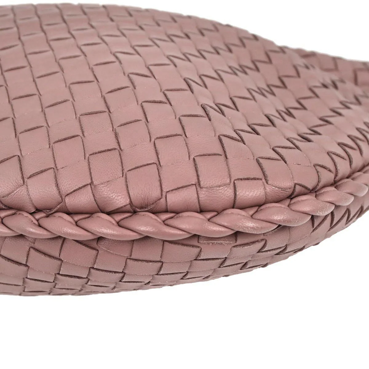 Bottega Veneta Pink Lambskin Intrecciato Hobo Bag - Image 5