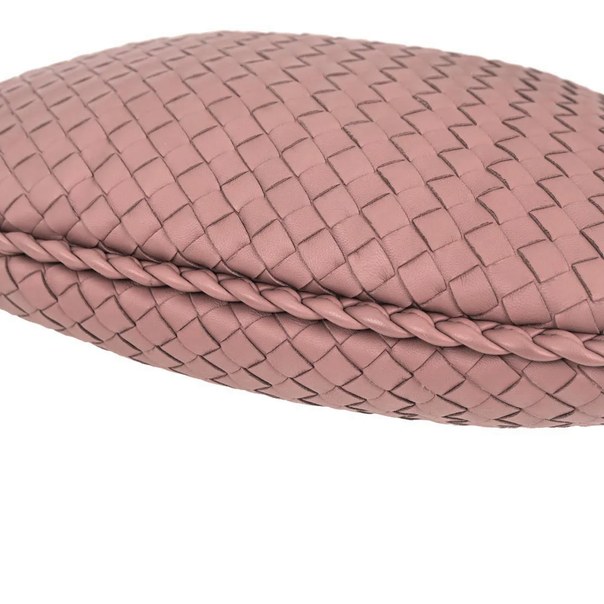 Bottega Veneta Pink Lambskin Intrecciato Hobo Bag - Image 6