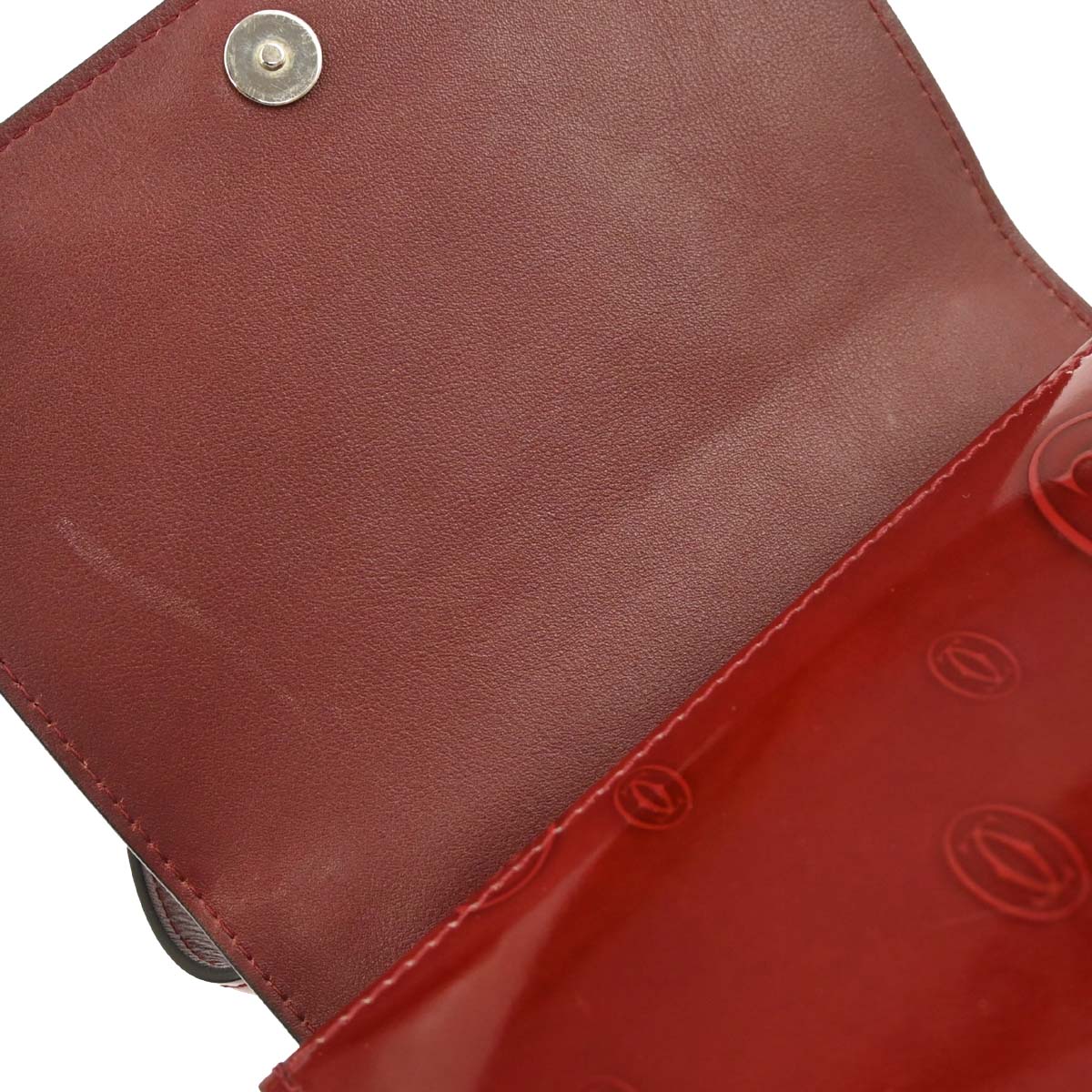 Cartier Bordeaux Patent Leather Happy Birthday Shoulder Bag - Image 7