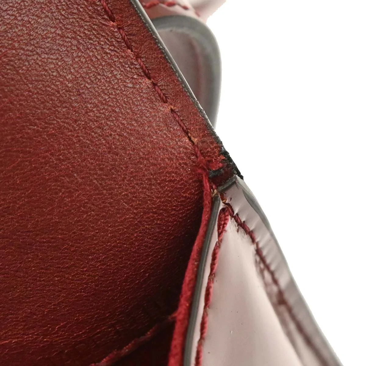 Cartier Bordeaux Patent Leather Happy Birthday Shoulder Bag - Image 9