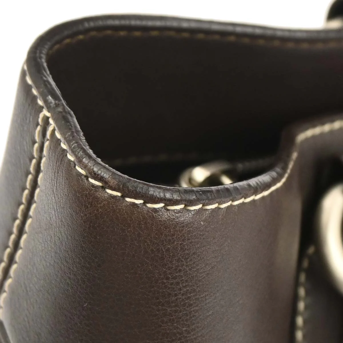 Celine Brown Leather Boogie Bag Handbag - Image 5