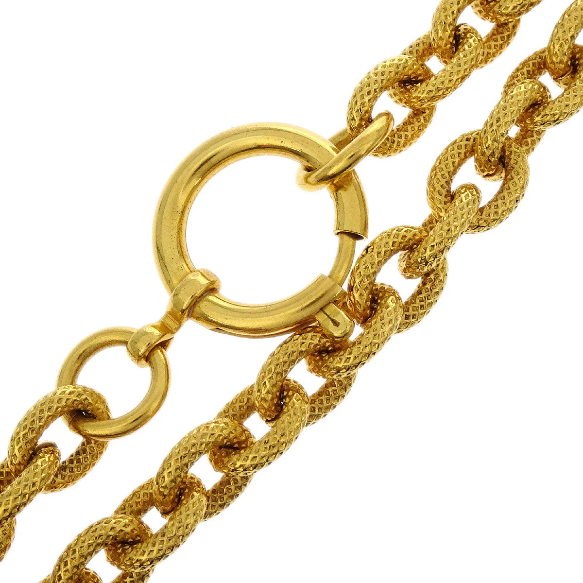Chanel Gold Medallion CC Chain Pendant Necklace 93A - Image 3