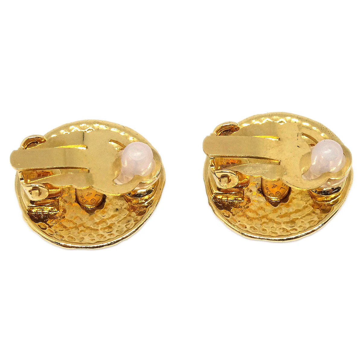 Chanel Button Clip-On Earrings Gold 95A - Image 3