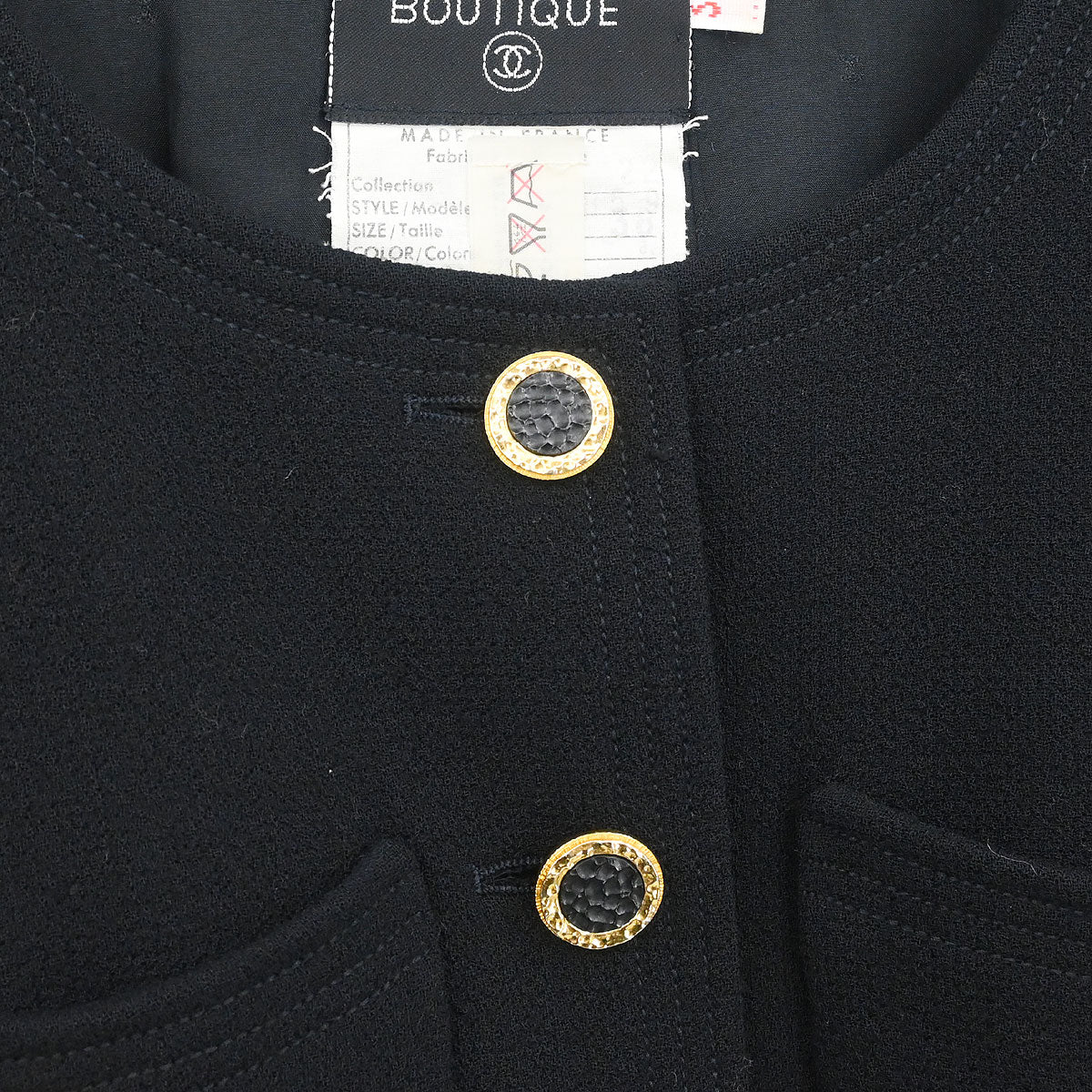 Chanel Setup Suit Jacket Skirt Black #38 - Image 3