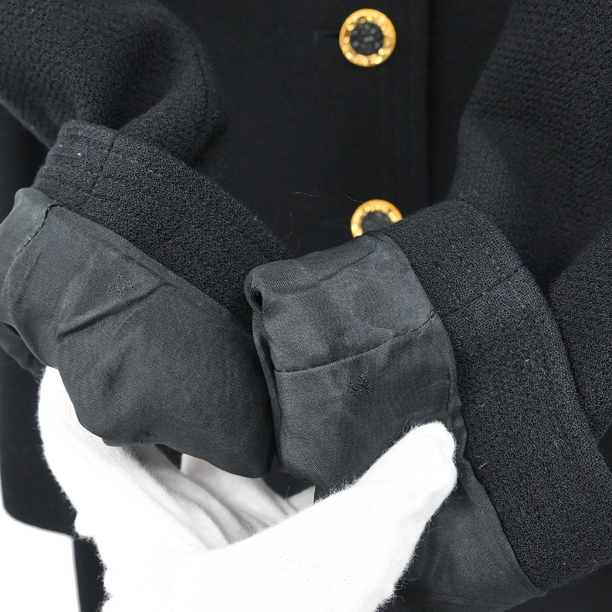 Chanel Setup Suit Jacket Skirt Black #38 - Image 4