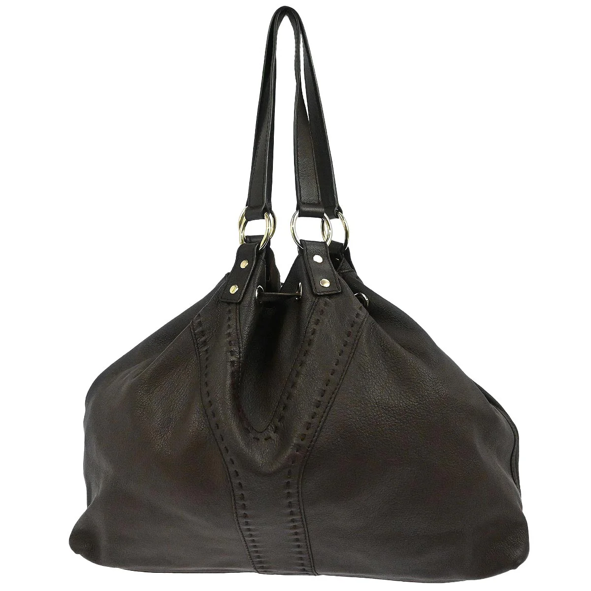 Yves Saint Laurent Brown Handbag - Image 2