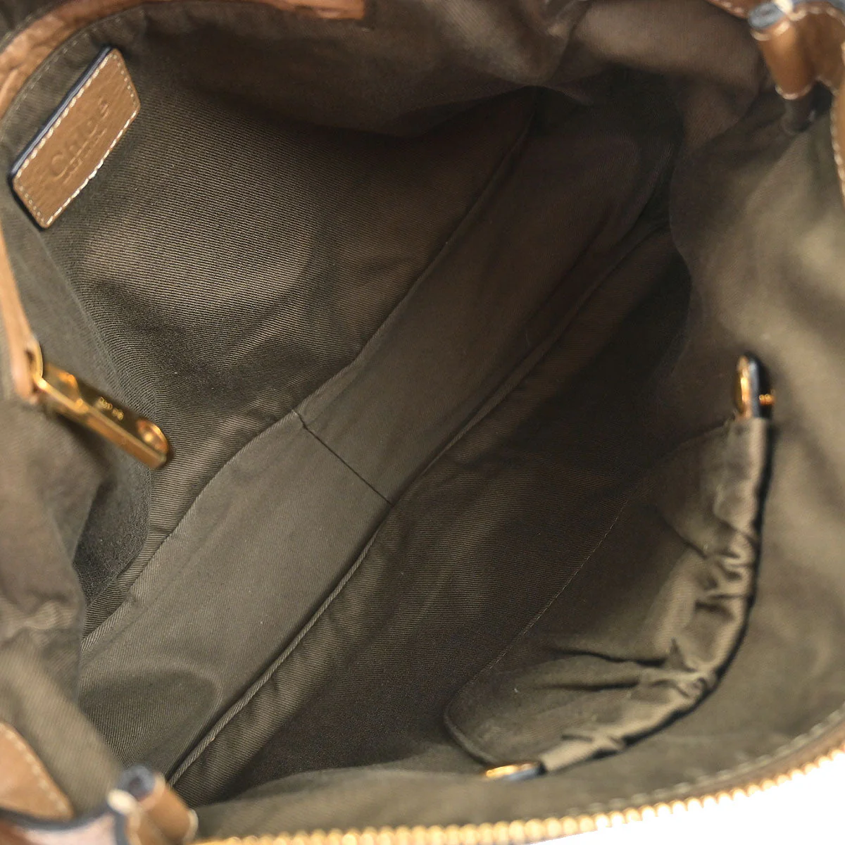 Chloe Brown Leather Marcie 2way Shoulder Handbag - Image 7
