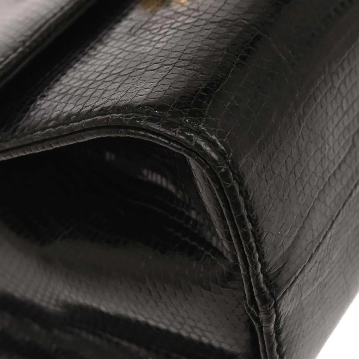 Salvatore Ferragamo Black Leather Gancini Shoulder Bag - Image 5