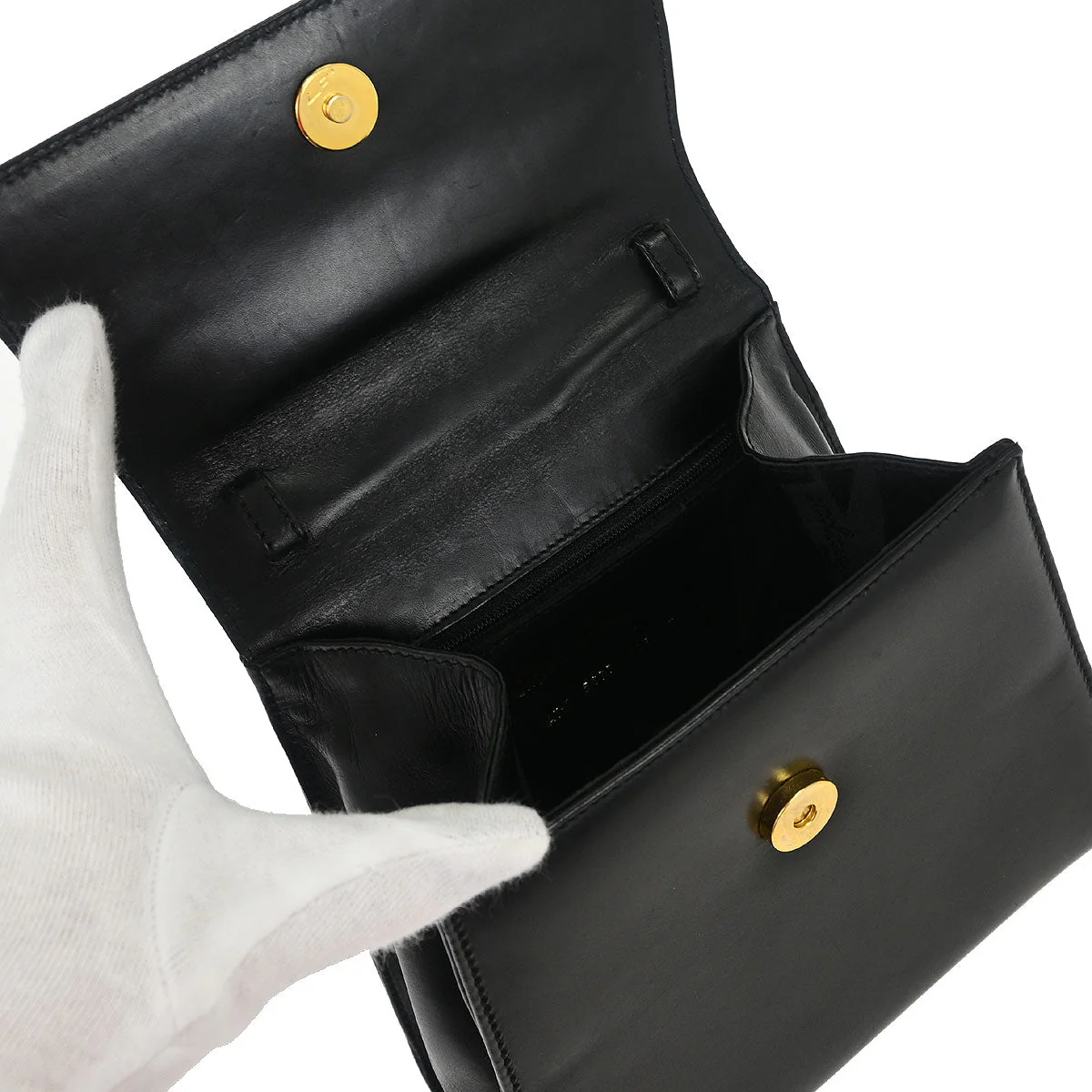 Salvatore Ferragamo Black Leather Vara Bow 2way Shoulder Handbag - Image 7